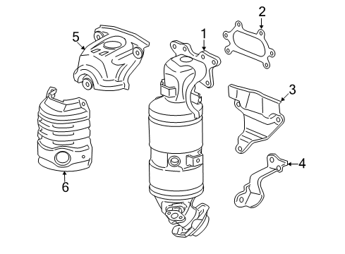 Stay, Converter Diagram for 18198-R0A-000