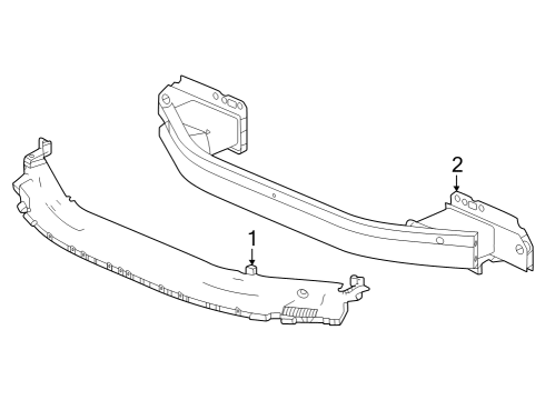 2023 Honda Accord Hybrid Bumper & Components - Front Diagram 2