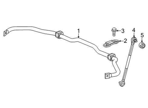 2023 Honda Civic Stabilizer Bar & Components - Front Diagram 2