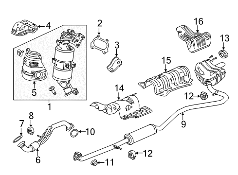 18210-TBA-A81 - Genuine Honda Pipe A, Exhaust