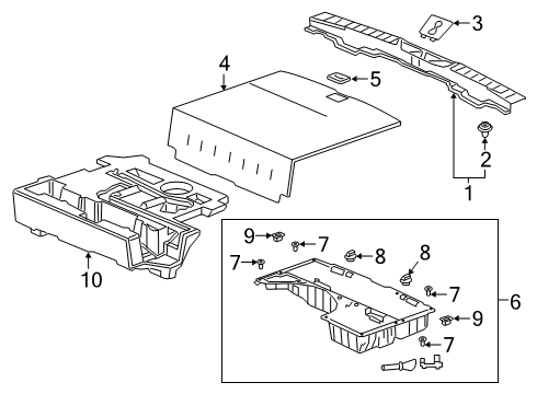 2023 Honda Passport Interior Trim - Rear Body Diagram