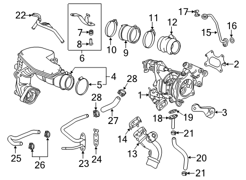 2022 Honda Accord Hybrid Turbocharger & Components Diagram 2