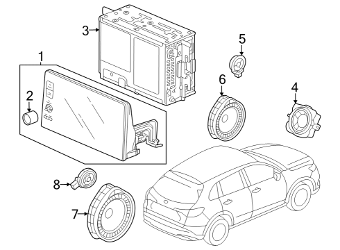 2023 Honda HR-V Sound System Diagram 2
