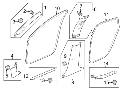 2024 Honda HR-V SEAL, FR Diagram for 72315-3W0-A01
