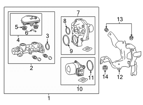 2022 Honda CR-V Dash Panel Components Diagram 1