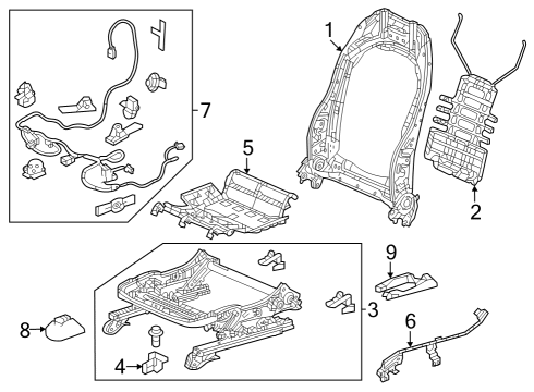 2023 Honda CR-V Tracks & Components Diagram 2