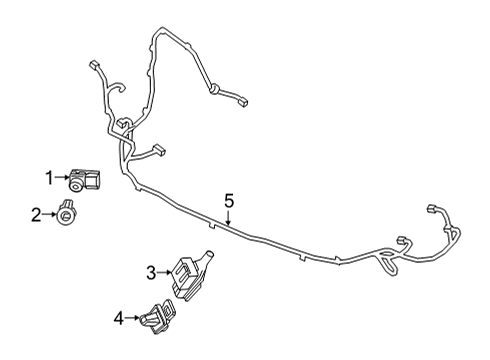 2024 Honda Odyssey Electrical Components - Front Bumper Diagram