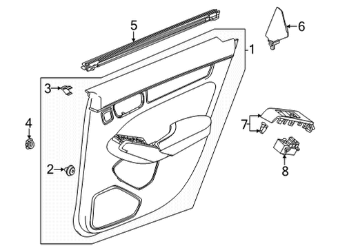 2022 Honda Civic LNG L, RR- *NH900L* Diagram for 83750-T20-A01ZA