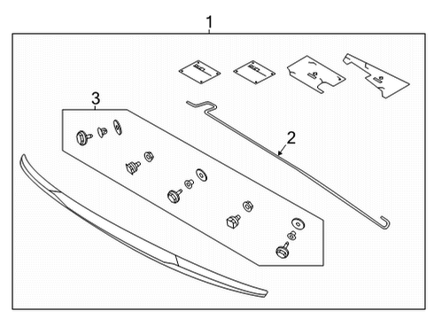 2022 Honda Civic Rear Spoiler Diagram