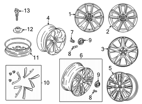 2022 Honda Accord Hybrid Wheels Diagram 2