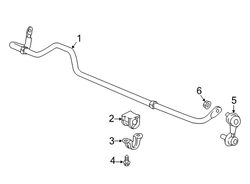 2023 Honda Odyssey Stabilizer Bar & Components - Rear Diagram