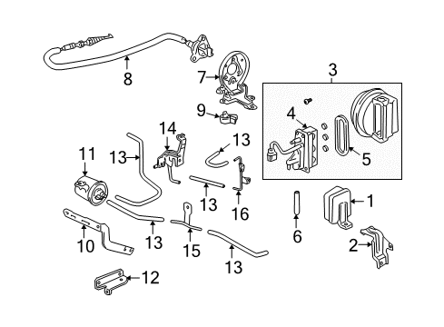Actuator Asm Diagram for 36520-P5A-004