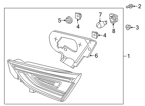 2022 Honda Insight Backup Lamps Diagram