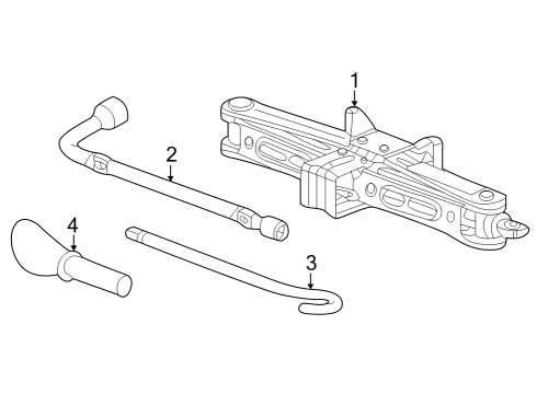 2023 Honda Pilot Jack & Components Diagram