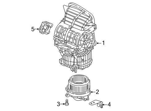 2023 Honda Odyssey Blower Motor & Fan Diagram 1