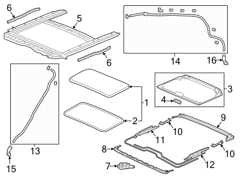 2024 Honda Accord Hybrid Sunroof Diagram