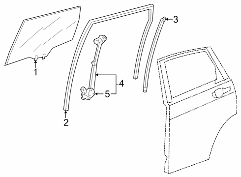 2023 Honda CR-V Hybrid Rear Door Diagram 1