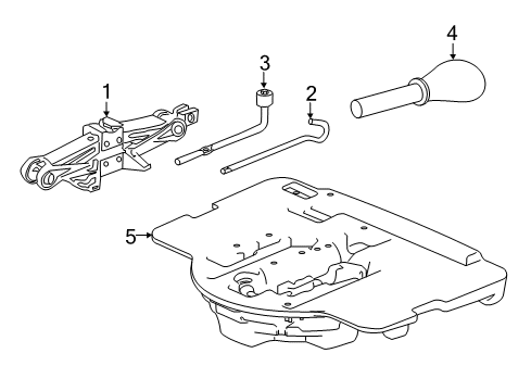 2022 Honda Accord Hybrid Jack & Components Diagram