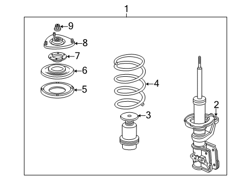 Rubber, Spring Seat Diagram for 51402-S6M-014