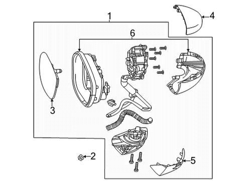 2023 Honda Civic Outside Mirrors Diagram 1