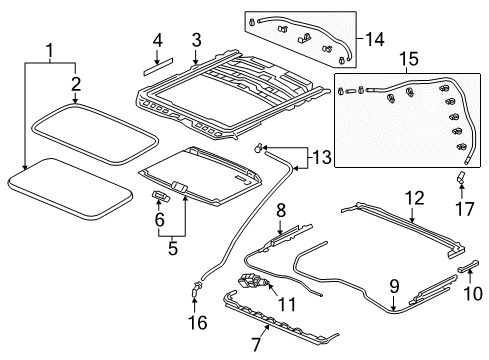 2023 Honda Odyssey Sunroof Diagram