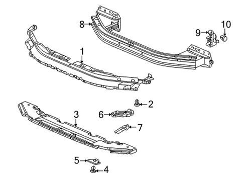 2022 Honda Civic Bumper & Components - Front Diagram 4