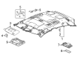 Diagram for 2023 Honda Civic Sun Visor - 83280-T20-A01ZA