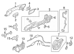 Diagram for Honda HR-V Rear Passenger Door Handle Latch - 72610-T24-T01