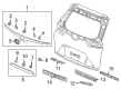 Diagram for 2022 Honda CR-V Hybrid Emblem - 75731-TLA-A00