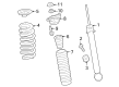 Diagram for Honda Pilot Shock And Strut Mount - 52670-TYA-A02