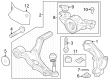 Diagram for 2023 Honda Pilot Control Arm - 51350-T90-A01
