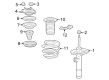 Diagram for Honda CR-V Coil Spring Insulator - 51403-3A0-A01