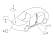 Diagram for 2022 Honda Civic Emblem - 74128-T20-A00