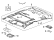 Diagram for Honda Accord Dome Light - 34254-T20-A01ZB