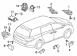Diagram for Honda Odyssey Air Bag Control Module - 77960-THR-A23
