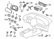 Diagram for 2023 Honda Odyssey Instrument Cluster - 78100-THR-AU1