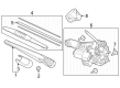 Diagram for Honda CR-V Hybrid Wiper Blade - 76722-TG4-T01