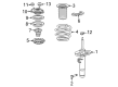Diagram for 2022 Honda Civic Shock And Strut Mount - 51670-T20-A01