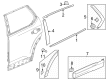 Diagram for Honda Pilot Door Moldings - 72950-T90-A11