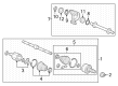 Diagram for Honda HR-V CV Joint - 44310-3W0-A01