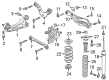 Diagram for Honda Insight Shock And Strut Mount - 52670-TBF-A03