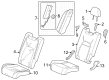 Diagram for Honda HR-V Seat Cushion - 82127-3W0-A11