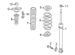 Diagram for 2022 Honda Civic Shock Absorber - 52611-T20-A13