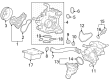 Diagram for Honda Civic Water Pump Pulley - 19224-66V-A01