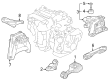 Diagram for Honda CR-V Motor And Transmission Mount - 50850-3A0-A11