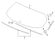 Diagram for Honda HR-V Windshield - 73211-T7W-305