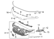 Diagram for 2022 Honda Civic Grille - 71200-T43-A51