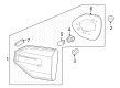 Diagram for Honda Pilot Tail Light - 34155-T90-A01