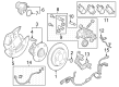 Diagram for 2023 Honda Civic Brake Pad Set - 43022-T60-A01