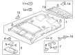 Diagram for Honda HR-V Sun Visor Clip - 88217-3W0-A01ZB